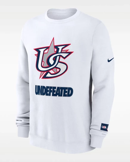Мужской свитшот Nike USA Baseball 2026 Undefeated, белый