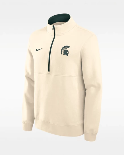 Мужской свитшот Nike Michigan State Primetime, бежево-зеленый