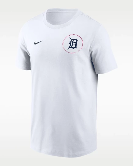 Мужская футболка Nike Detroit Tigers USA 250, белая