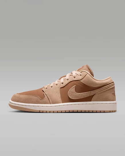 Женские кроссовки Air Jordan 1 Low, коричневый/мел/бежевый