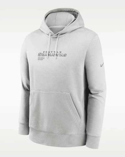 Мужское худи Nike Slot Receiver Club Seattle Seahawks, серое