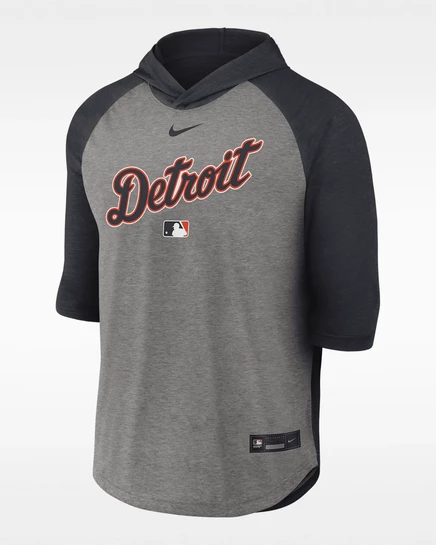 Мужской лонгслив Nike Detroit Tigers Flux, темно-синий