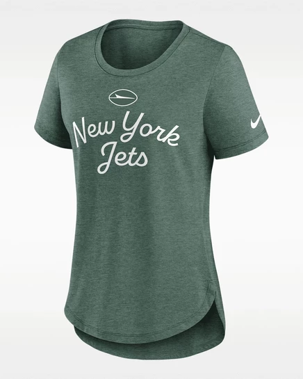 Женская футболка Nike New York Jets Script NFL, зеленая