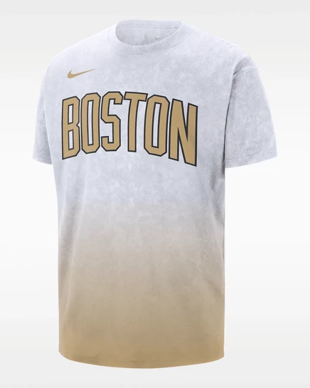 Мужская футболка Nike Max90 Boston Celtics City Edition, белая