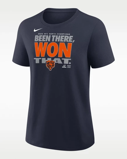 Женская футболка Nike Chicago Bears 2025, темно-синяя