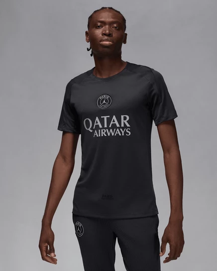 Мужская футбольная футболка Jordan PSG Strike Dri-FIT, черная