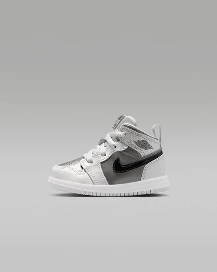 Детские кроссовки Jordan 1 Mid SE, серо-голубые