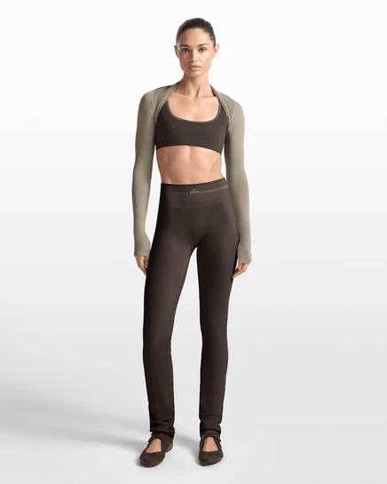 Женские леггинсы NikeSKIMS Ribbed Seamless, феникс/трюфель