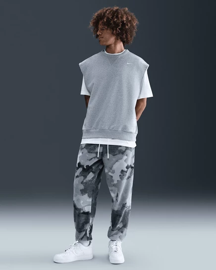 Мужские спортивные штаны Nike Therma-FIT Sherpa, серые/слоновая кость