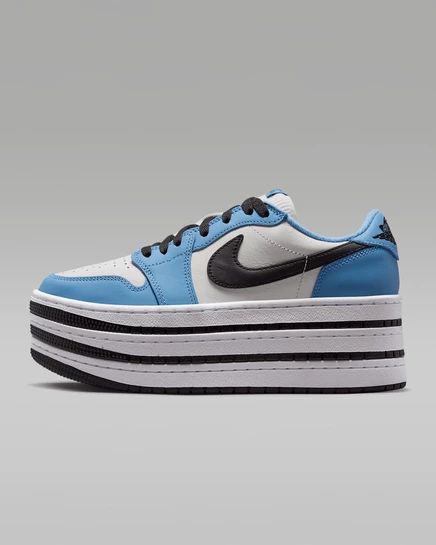 Air Jordan 1 Triple Stack Women's Shoes blue beyond/black/white
