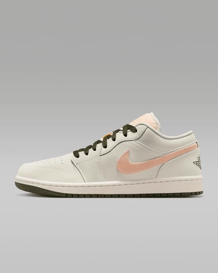 Женские кроссовки Jordan Air Jordan 1 Low, слоновая кость
