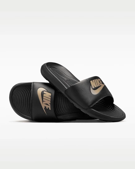 Мужские шлепанцы Nike Victori One, черные/золотистые