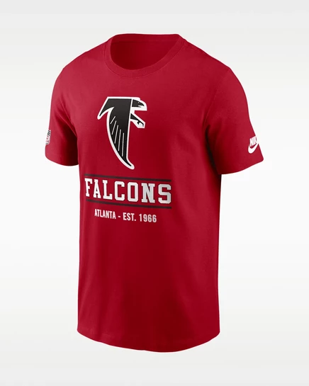 Мужской лонгслив Nike Atlanta Falcons Dri-FIT, красный