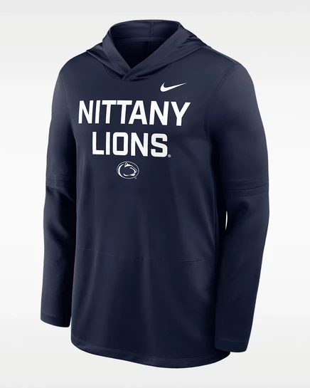 Мужской худи Nike Penn State Sideline Dri‑FIT, тёмно‑синий