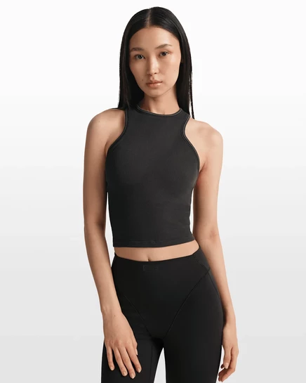 Женская майка NikeSKIMS Ribbed Seamless, obsidian/armor