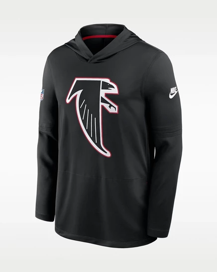 Мужское худи Nike Atlanta Falcons Dri-FIT, черное