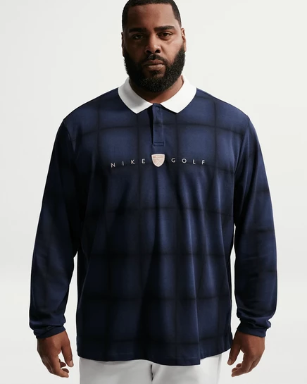 Мужское поло Nike Fairway Fresh, темно-синий/белый