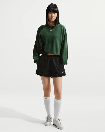 Женские шорты Nike Sportswear Chill Terry, черные/белые