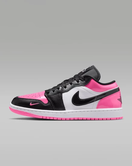 Женские кроссовки Air Jordan 1 Low SE, розовые/белые/чёрные