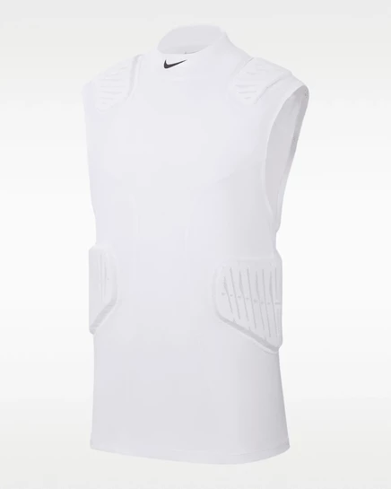 Детский защитный топ Nike HyperStrong 2.0, бело-черный