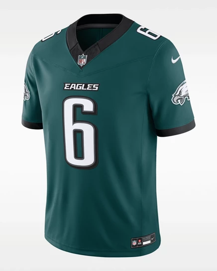 Мужская джерси Nike DeVonta Smith Eagles, зелено-черная