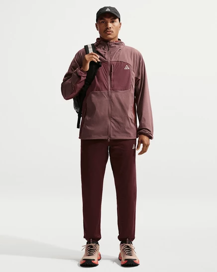 Мужские брюки ACG Wolf Grid Therma-FIT, винные/серые/белые