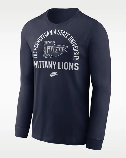 Мужской лонгслив Nike Penn State Legacy, темно‑синий