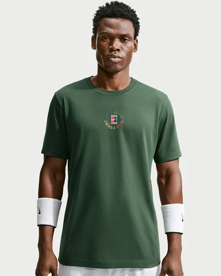 Мужская теннисная футболка NikeCourt Dri-FIT, хвойная