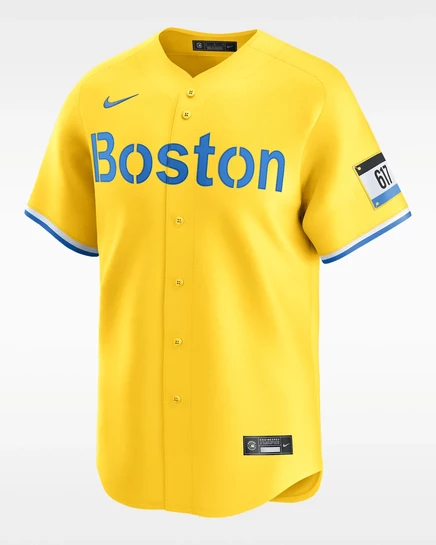 Мужская джерси Nike Roman Anthony Red Sox Dri-FIT, желтая