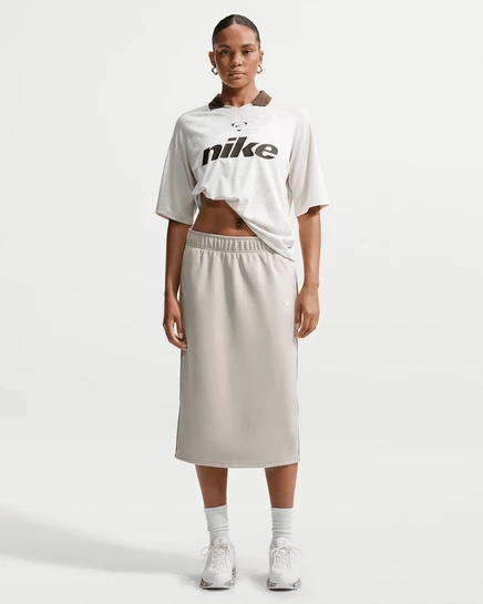 Женская юбка Nike Sportswear Midi, кремово-белая