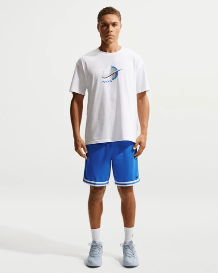 Мужские шорты Nike DNA Dri-FIT 8″, голубой/лайм/черный