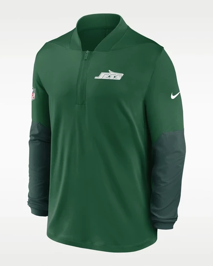 Мужской топ Nike Feel The Pressure с молнией, зеленый