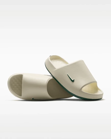 Мужские шлёпанцы Nike Calm New York Jets, бело-зелёные