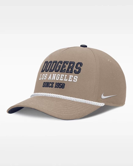 Мужская кепка Nike Dodgers Rise, хаки/темно-синяя