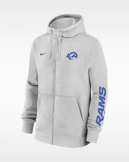 Мужское худи Nike Los Angeles Rams Club, серое