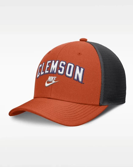 Мужская тракер-кепка Nike Clemson Legacy Arch Rise, оранжевая