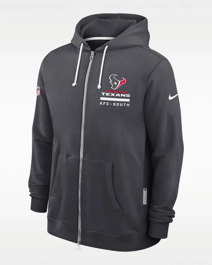 Мужская худи Nike Houston Texans Dri-FIT, антрацитовая