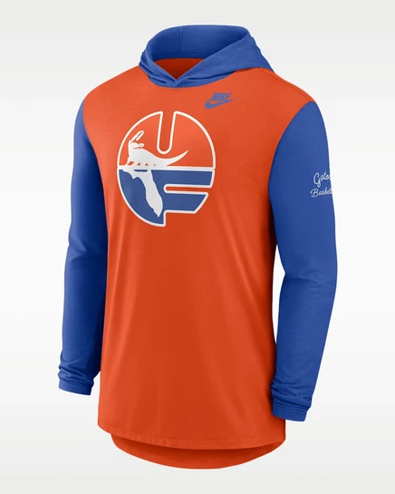 Мужской лонгслив с капюшоном Nike Florida Campus Dri-FIT, оранжевый