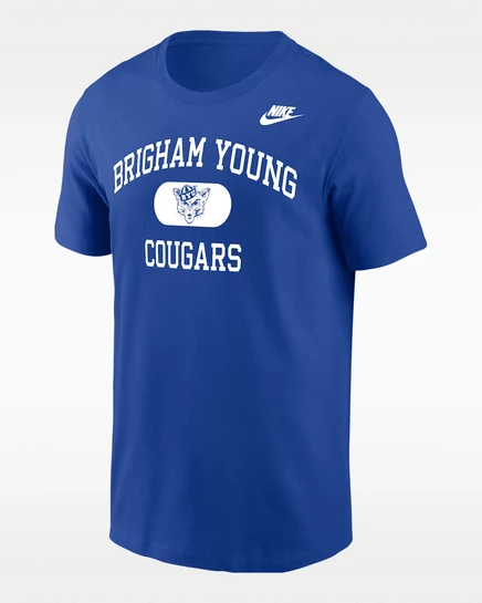Мужская футболка Nike BYU Cougars, ярко-синяя