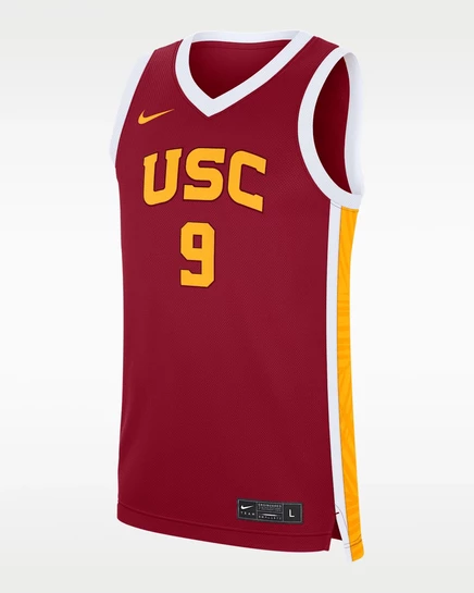 Женская баскетбольная майка Nike Dri-FIT College от Jazzy Davidson USC, реплика cardinal, красный / золотой /белый/золотистый