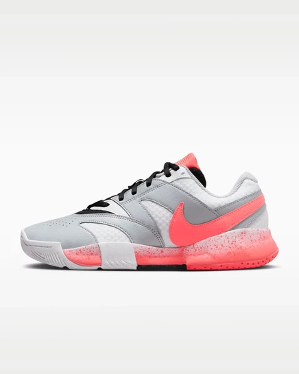 Женские теннисные кроссовки NikeCourt Lite 4, белые/серые/оранжевые