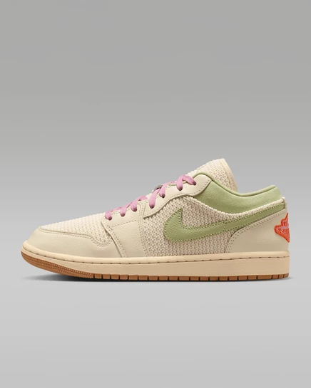 Женские кроссовки Jordan Air Jordan 1 Low SE, айвори/олива