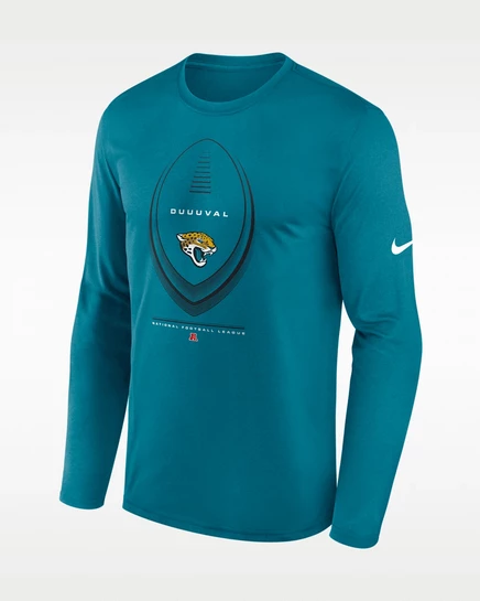 Мужской лонгслив Nike Jaguars, бирюзовый