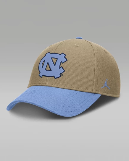 Унисекс кепка Jordan North Carolina, бежевая/голубая