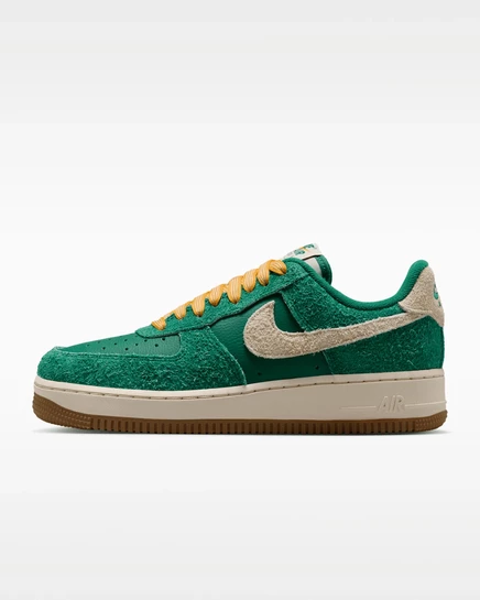 Женские кроссовки Nike Air Force 1 '07, зеленые/золотые