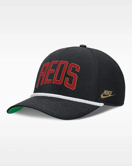 Мужская кепка Nike Cincinnati Reds Rise, черная
