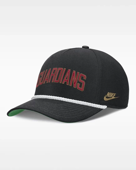 Мужская бейсболка Nike Cleveland Guardians Rise, черная