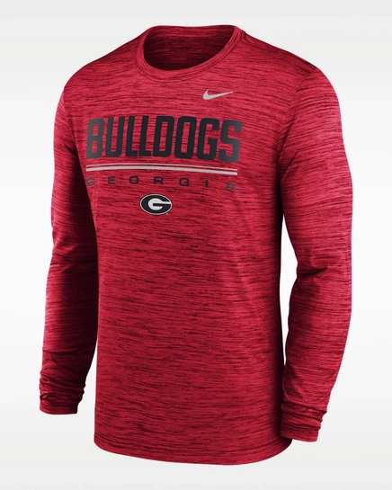Мужская футболка Nike Georgia Sideline Velocity Dri-FIT, красная