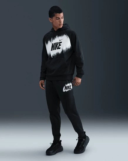 Мужские джоггеры Nike Therma‑FIT флисовые, черные