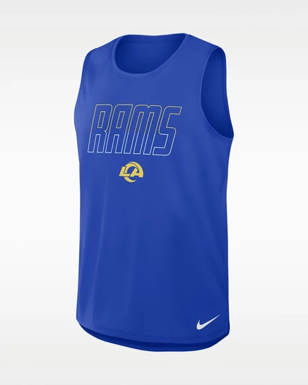 Мужская майка Los Angeles Rams Nike Dri-FIT, синяя